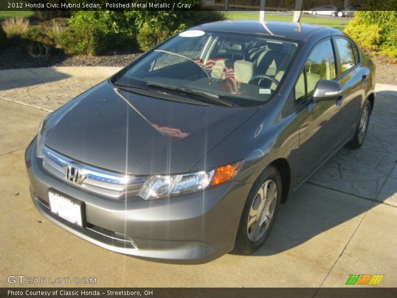 Polished Metal Metallic / Gray 2012 Honda Civic Hybrid Sedan