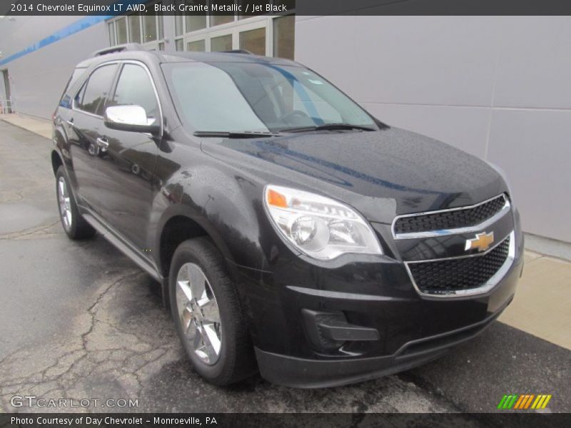 Black Granite Metallic / Jet Black 2014 Chevrolet Equinox LT AWD