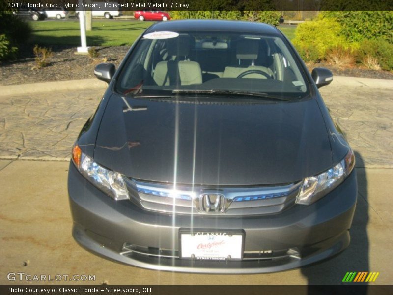 Polished Metal Metallic / Gray 2012 Honda Civic Hybrid Sedan