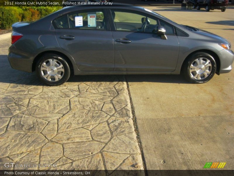 Polished Metal Metallic / Gray 2012 Honda Civic Hybrid Sedan