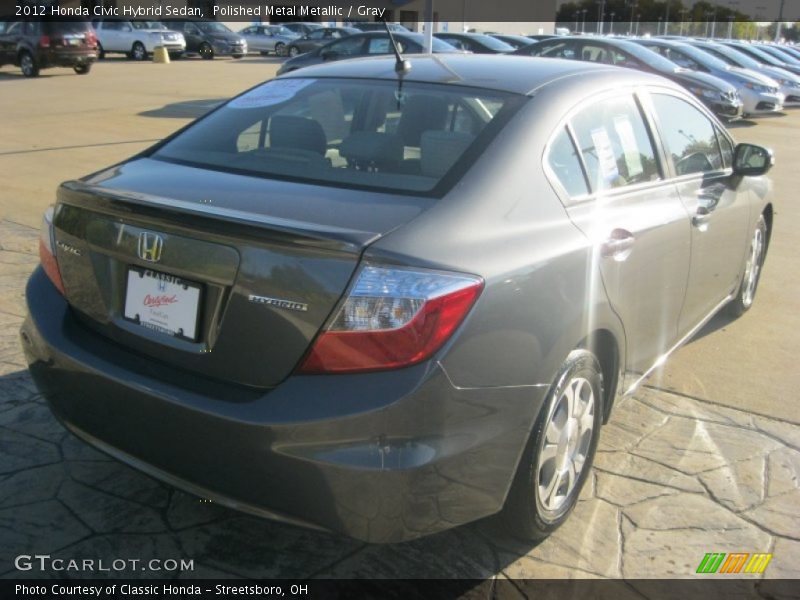 Polished Metal Metallic / Gray 2012 Honda Civic Hybrid Sedan