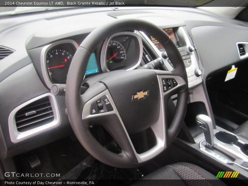 Black Granite Metallic / Jet Black 2014 Chevrolet Equinox LT AWD