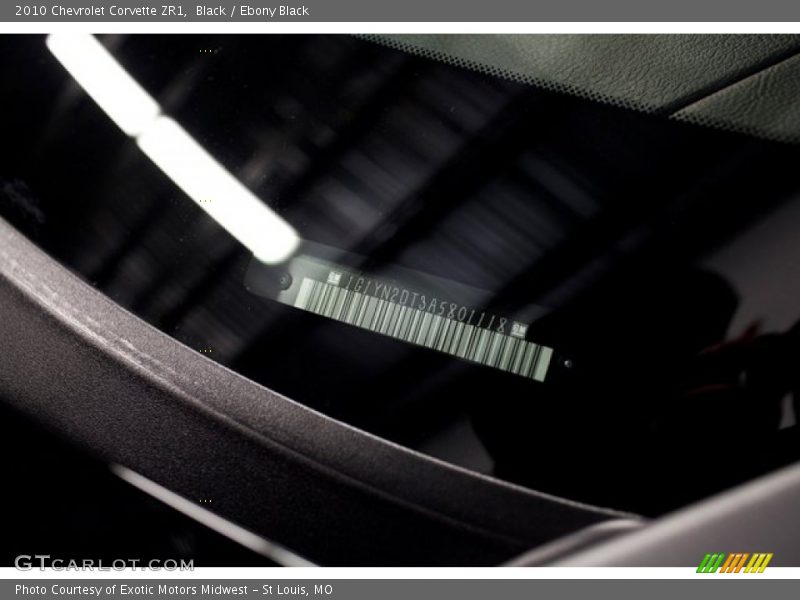 Black / Ebony Black 2010 Chevrolet Corvette ZR1