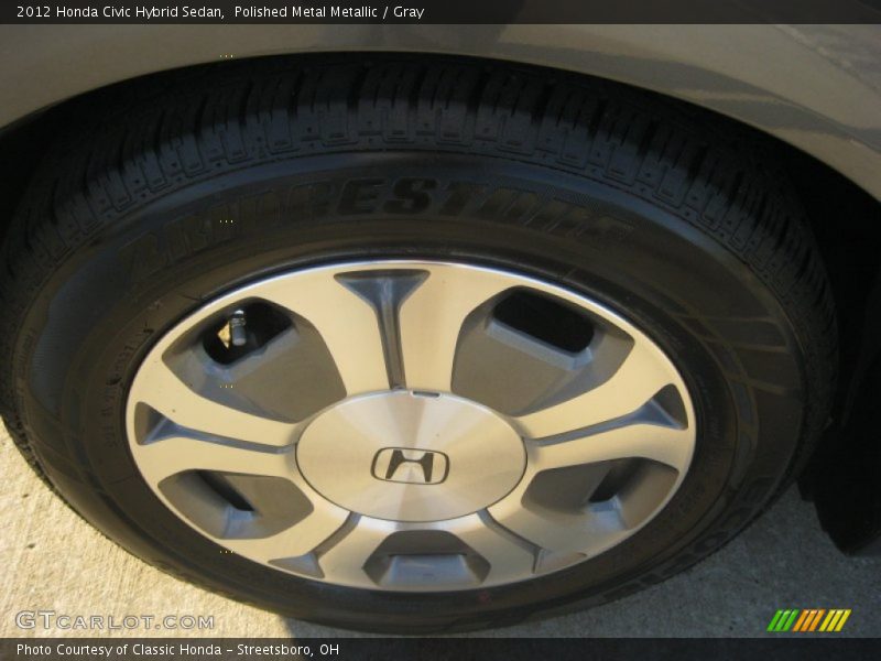 Polished Metal Metallic / Gray 2012 Honda Civic Hybrid Sedan