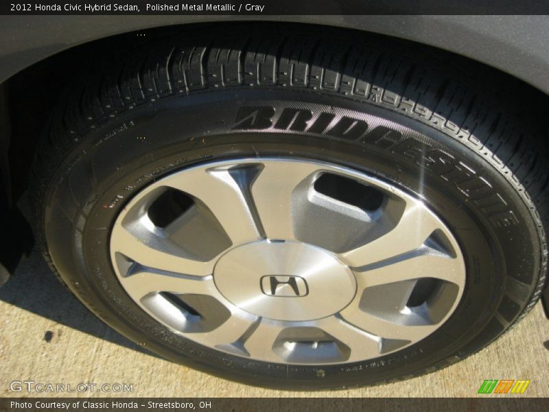 Polished Metal Metallic / Gray 2012 Honda Civic Hybrid Sedan