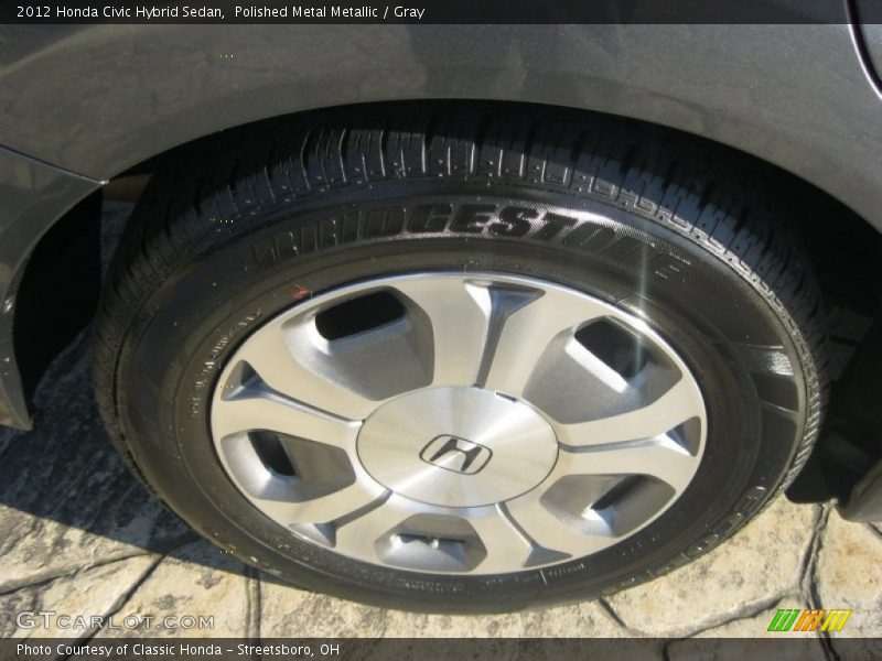 Polished Metal Metallic / Gray 2012 Honda Civic Hybrid Sedan