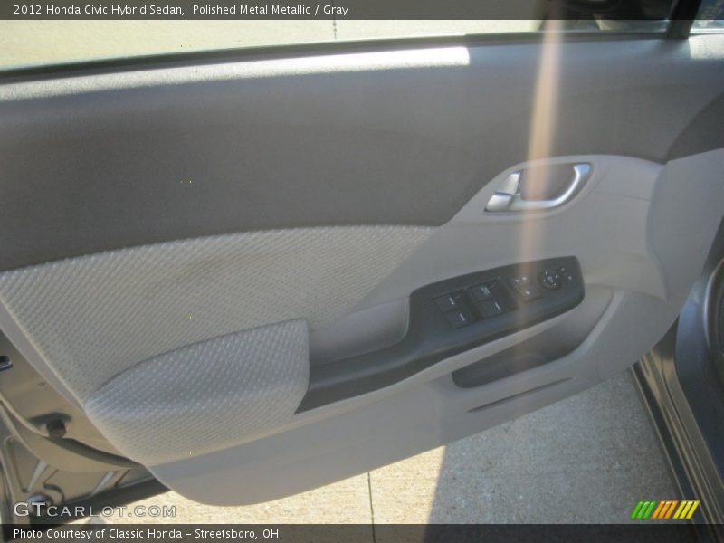 Polished Metal Metallic / Gray 2012 Honda Civic Hybrid Sedan