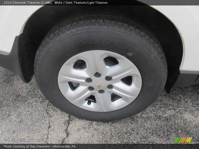 White / Dark Titanium/Light Titanium 2014 Chevrolet Traverse LS AWD