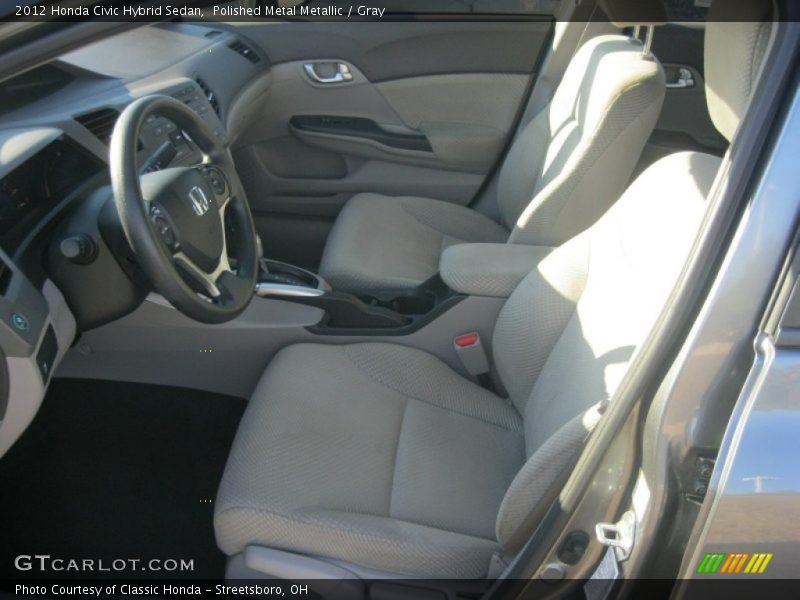 Polished Metal Metallic / Gray 2012 Honda Civic Hybrid Sedan