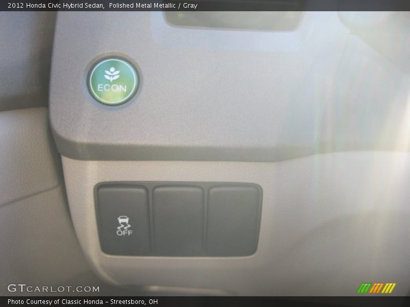Polished Metal Metallic / Gray 2012 Honda Civic Hybrid Sedan