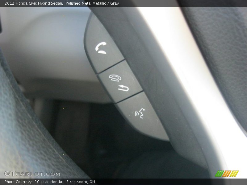 Polished Metal Metallic / Gray 2012 Honda Civic Hybrid Sedan