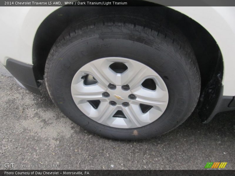 White / Dark Titanium/Light Titanium 2014 Chevrolet Traverse LS AWD