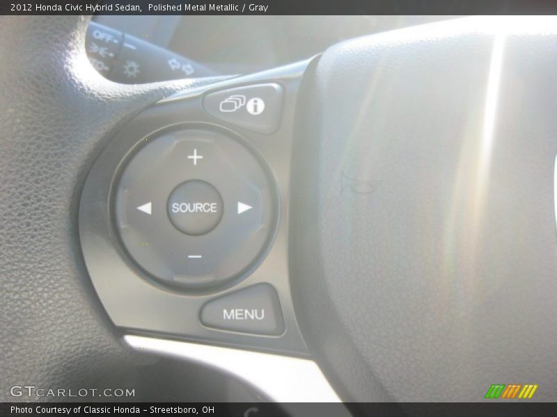 Polished Metal Metallic / Gray 2012 Honda Civic Hybrid Sedan