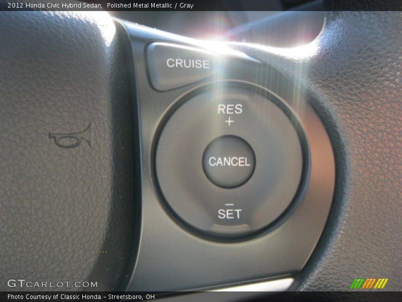 Polished Metal Metallic / Gray 2012 Honda Civic Hybrid Sedan