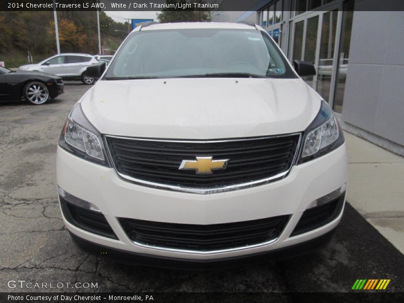 White / Dark Titanium/Light Titanium 2014 Chevrolet Traverse LS AWD