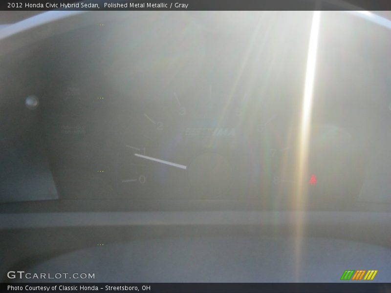 Polished Metal Metallic / Gray 2012 Honda Civic Hybrid Sedan