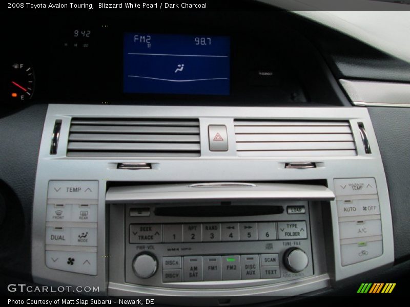 Blizzard White Pearl / Dark Charcoal 2008 Toyota Avalon Touring