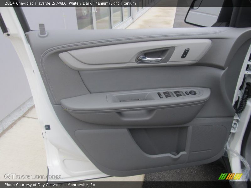 White / Dark Titanium/Light Titanium 2014 Chevrolet Traverse LS AWD