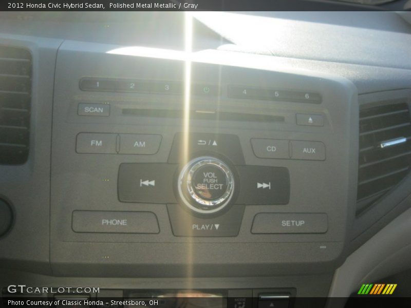 Polished Metal Metallic / Gray 2012 Honda Civic Hybrid Sedan