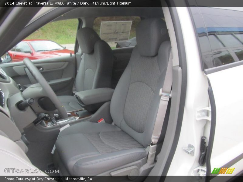White / Dark Titanium/Light Titanium 2014 Chevrolet Traverse LS AWD