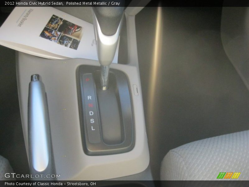 Polished Metal Metallic / Gray 2012 Honda Civic Hybrid Sedan
