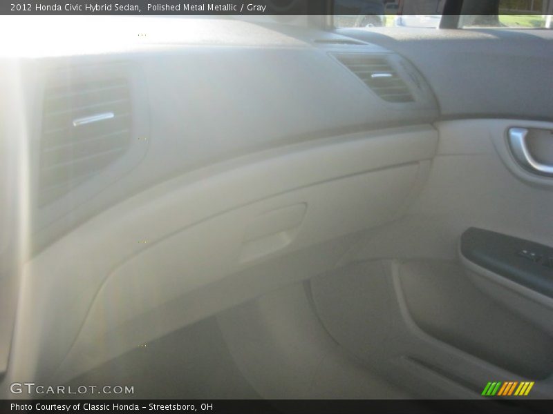 Polished Metal Metallic / Gray 2012 Honda Civic Hybrid Sedan