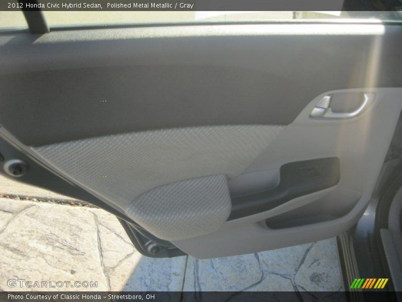Polished Metal Metallic / Gray 2012 Honda Civic Hybrid Sedan