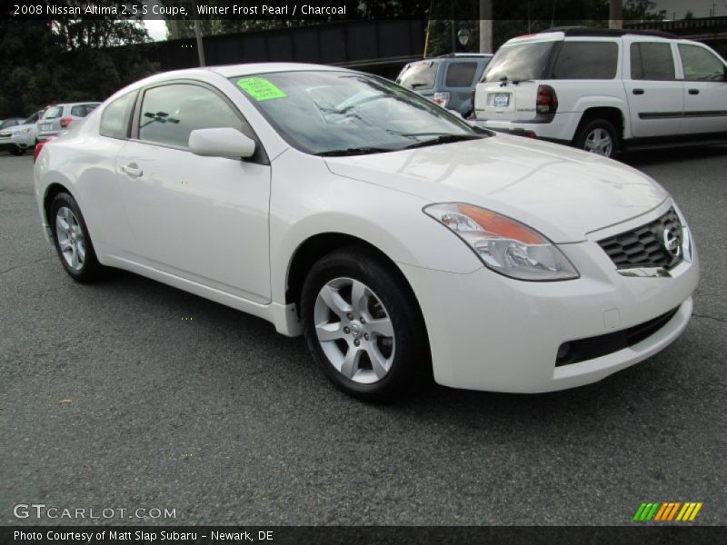 Winter Frost Pearl / Charcoal 2008 Nissan Altima 2.5 S Coupe