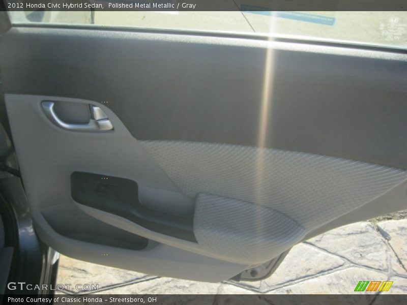 Polished Metal Metallic / Gray 2012 Honda Civic Hybrid Sedan