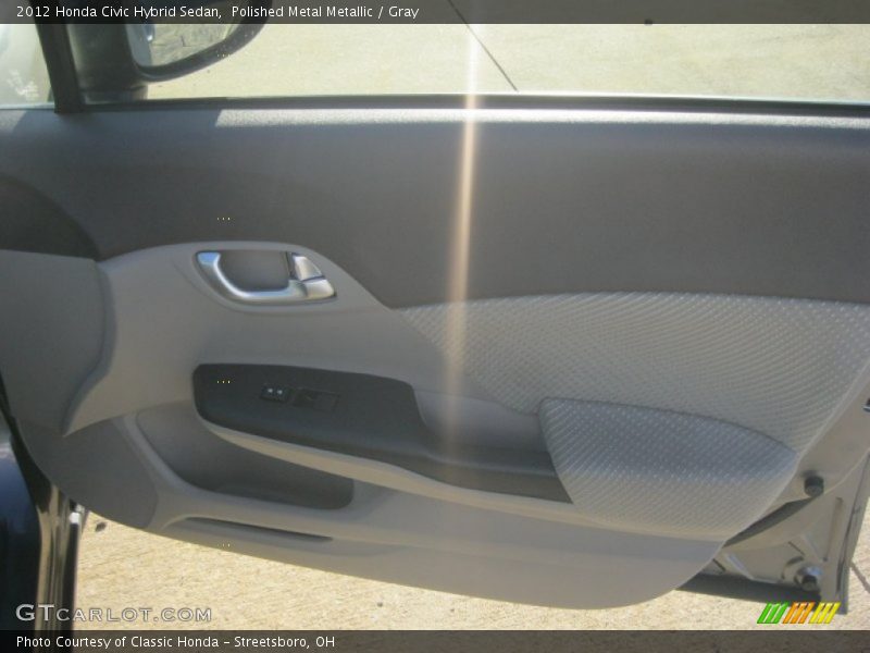 Polished Metal Metallic / Gray 2012 Honda Civic Hybrid Sedan