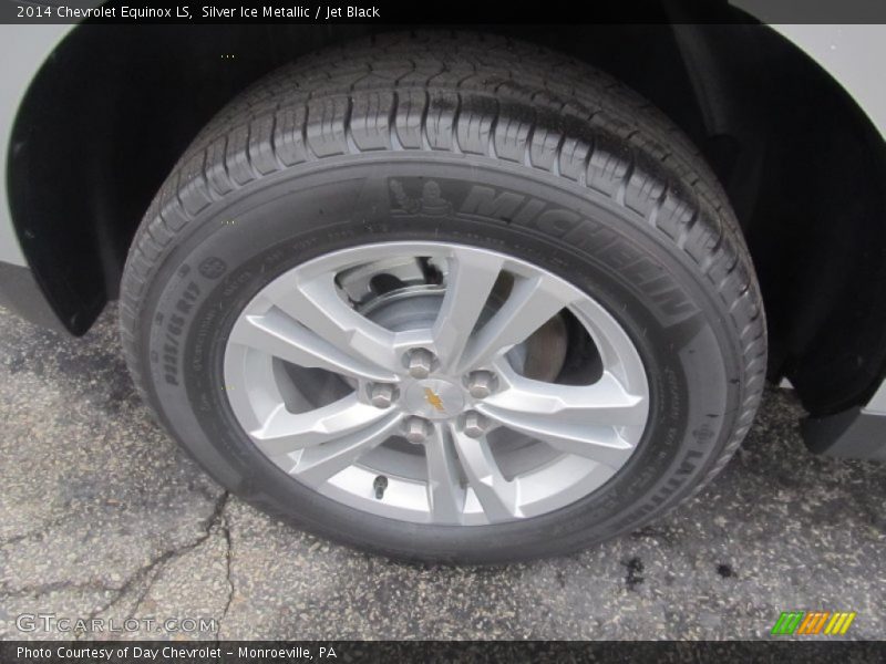 Silver Ice Metallic / Jet Black 2014 Chevrolet Equinox LS