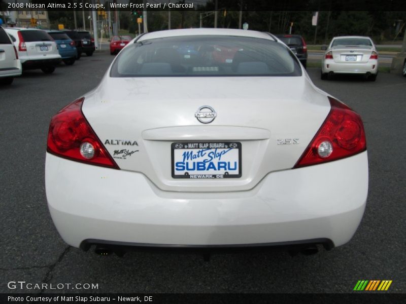 Winter Frost Pearl / Charcoal 2008 Nissan Altima 2.5 S Coupe