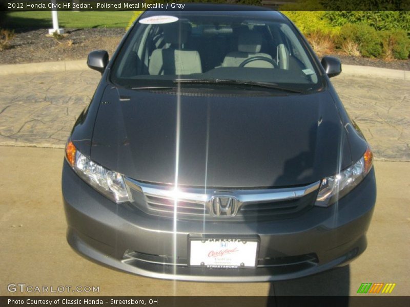 Polished Metal Metallic / Gray 2012 Honda Civic HF Sedan