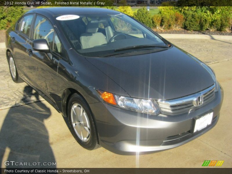 Polished Metal Metallic / Gray 2012 Honda Civic HF Sedan