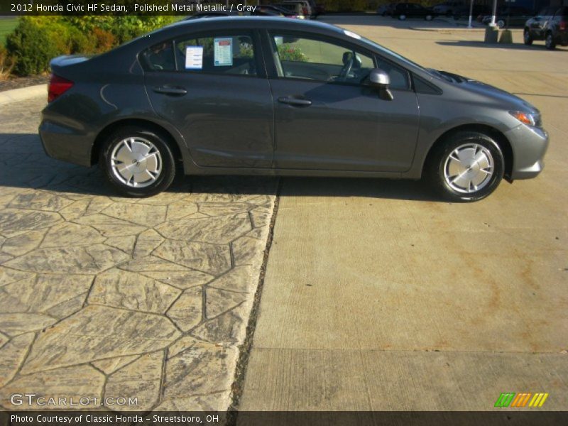 Polished Metal Metallic / Gray 2012 Honda Civic HF Sedan