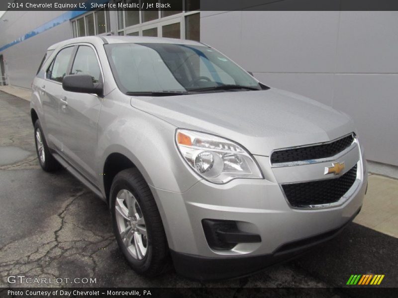 Silver Ice Metallic / Jet Black 2014 Chevrolet Equinox LS