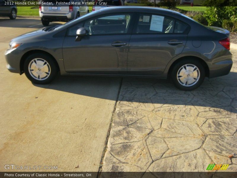 Polished Metal Metallic / Gray 2012 Honda Civic HF Sedan