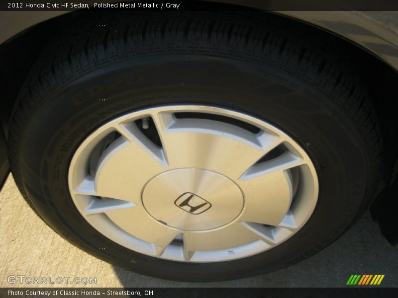 Polished Metal Metallic / Gray 2012 Honda Civic HF Sedan
