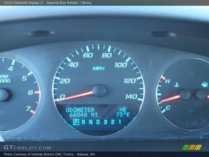 Imperial Blue Metallic / Ebony 2010 Chevrolet Impala LT