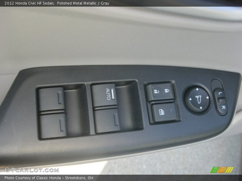 Polished Metal Metallic / Gray 2012 Honda Civic HF Sedan