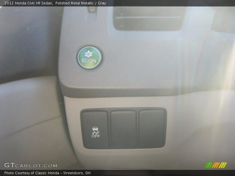 Polished Metal Metallic / Gray 2012 Honda Civic HF Sedan