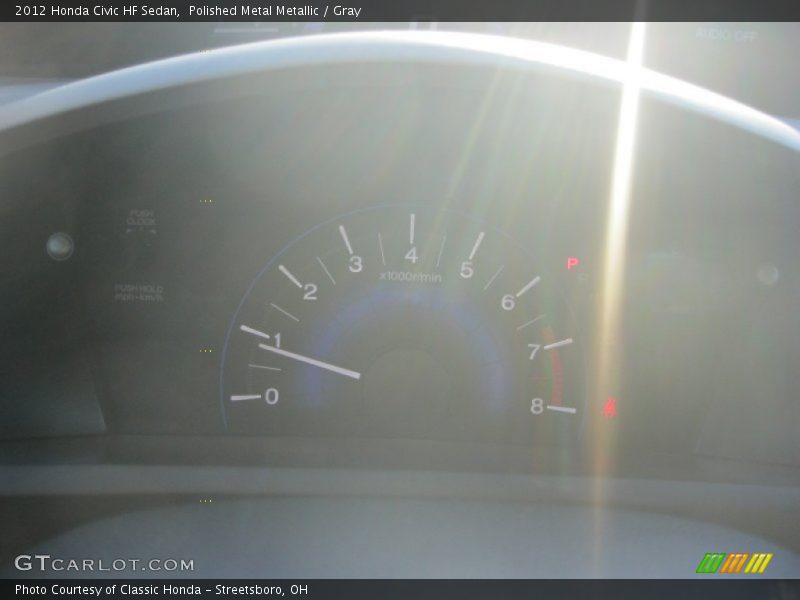 Polished Metal Metallic / Gray 2012 Honda Civic HF Sedan