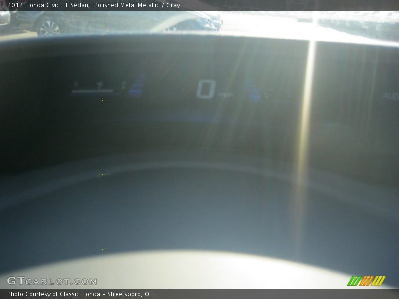 Polished Metal Metallic / Gray 2012 Honda Civic HF Sedan