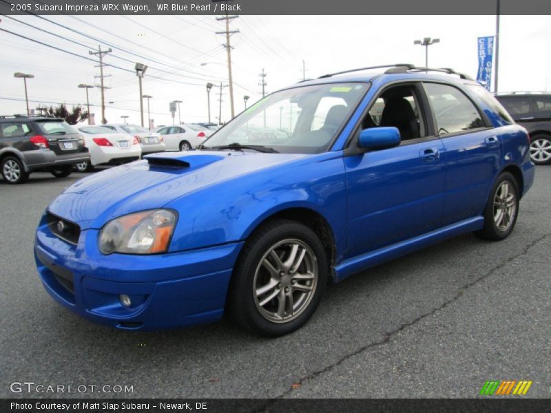 WR Blue Pearl / Black 2005 Subaru Impreza WRX Wagon