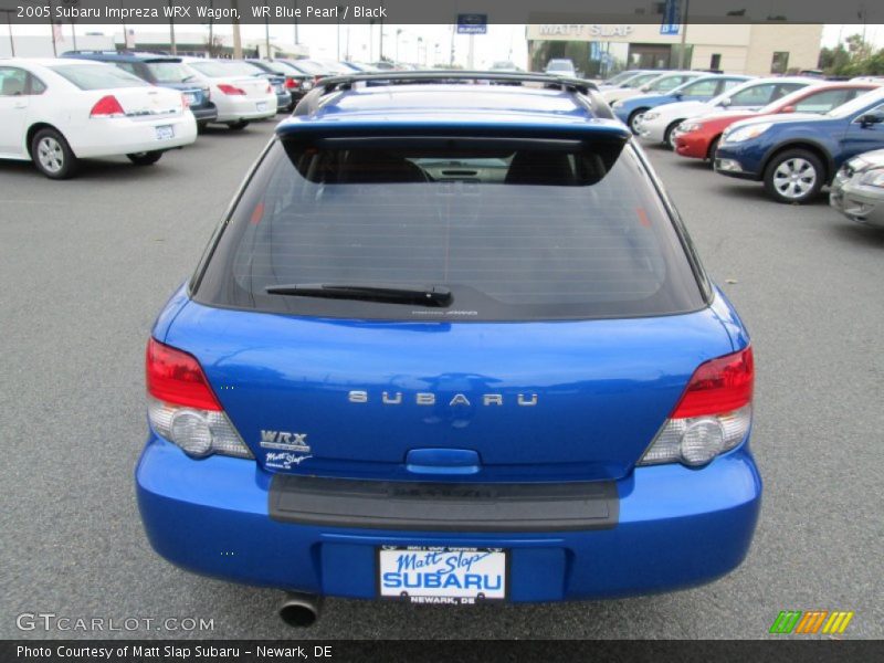 WR Blue Pearl / Black 2005 Subaru Impreza WRX Wagon