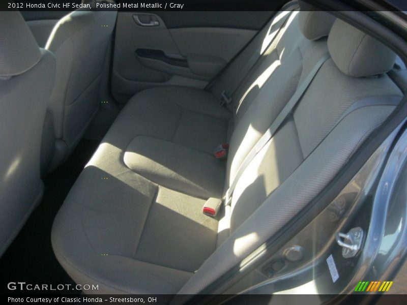 Polished Metal Metallic / Gray 2012 Honda Civic HF Sedan