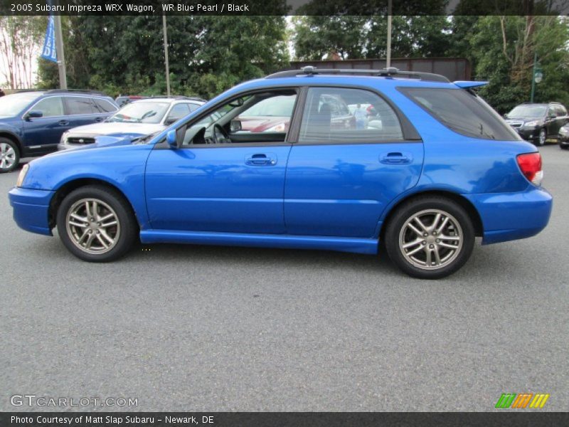 WR Blue Pearl / Black 2005 Subaru Impreza WRX Wagon