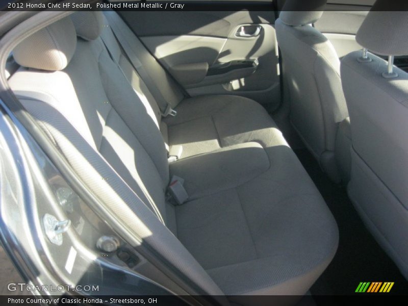 Polished Metal Metallic / Gray 2012 Honda Civic HF Sedan