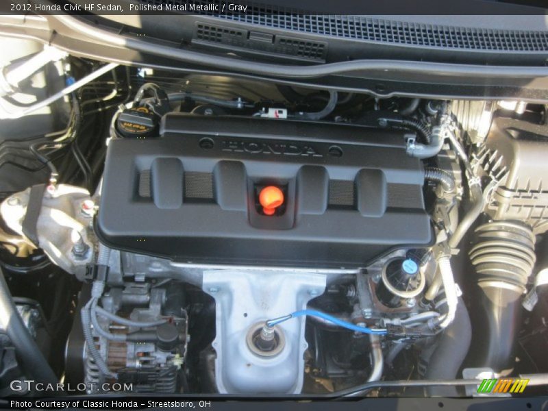 Polished Metal Metallic / Gray 2012 Honda Civic HF Sedan