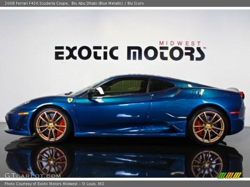 Blu Abu Dhabi (Blue Metallic) / Blu Scuro 2008 Ferrari F430 Scuderia Coupe